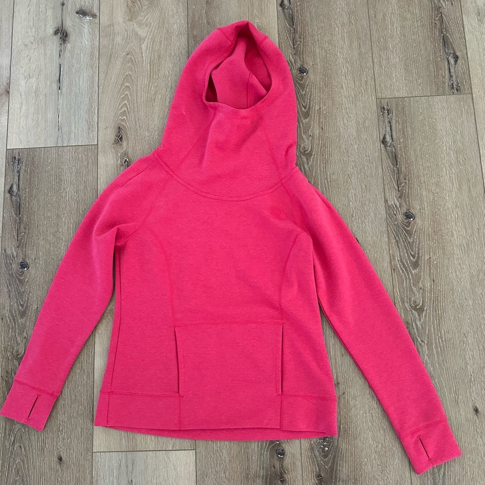 The North Face Women's Hot Pink Pullover Cowl Neck Hoodie